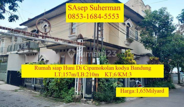 Dijual Murah Rumah Siap Huni D Cipamokolan Kodya Bandung Komplek 1