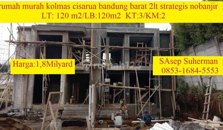 Rumah Murah Kolmas Cisarua Bandung Barat 2lt Strategis Nobanjir 1