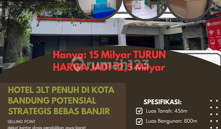 Hotel 3lantai Strategis Selalu Penuh di Kota Bandung Potensial 