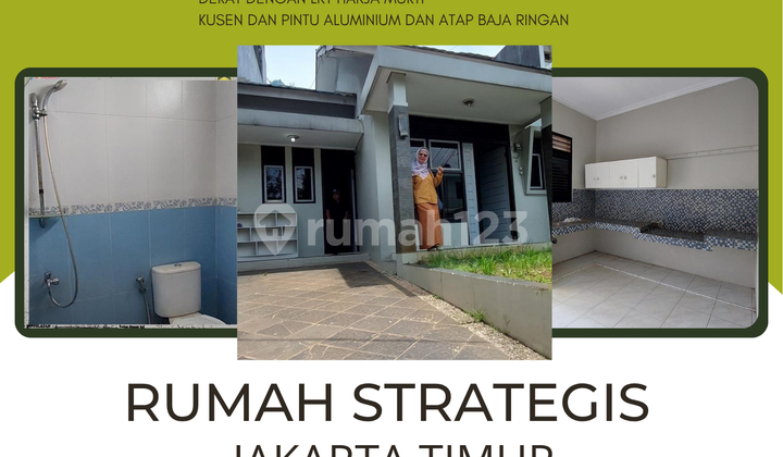 rumah di cibubur ciracas jakarta timur siap huni bebas banjir