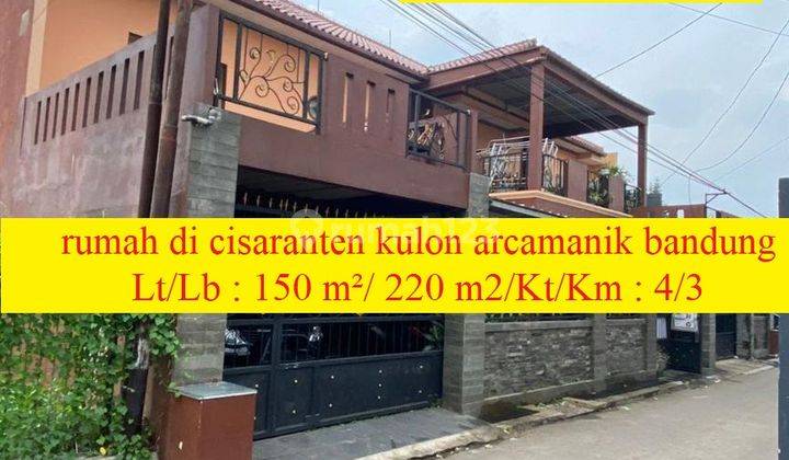 rumah  cisaranten kulon arcamanik bandung siap huni bebas banjir 1