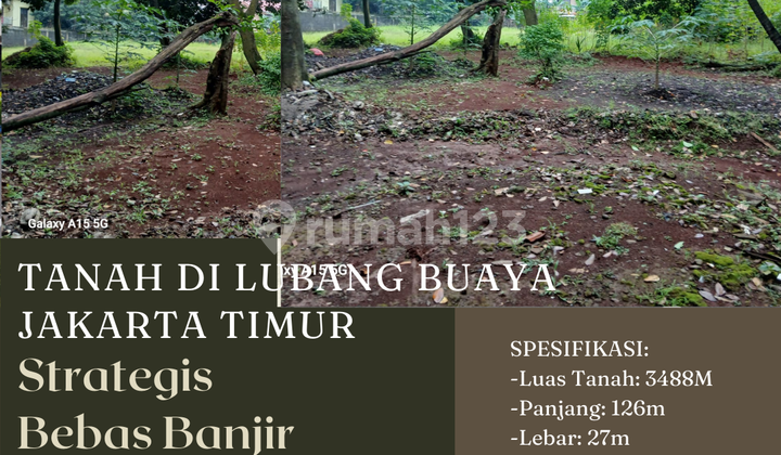 Tanah di Lubang Buaya Jakarta Timur Strategis Bebas Banjir Tanah di Lubang Buaya Jakarta Timur Strategis Bebas Banjir