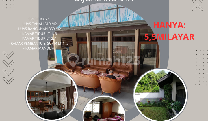 rumah di komplet elit setrasari bandung utara siap huni beba banjir