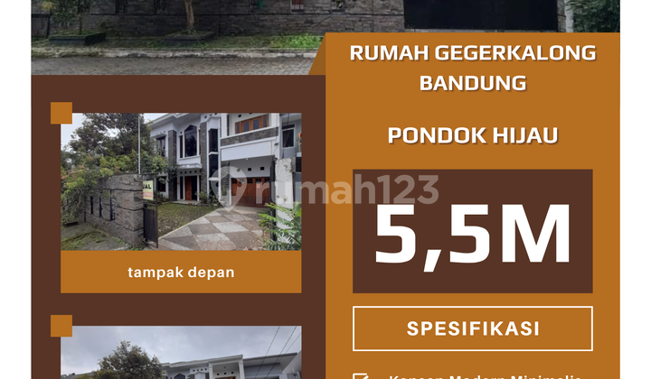 Rumah di Pondok Hijau Gegerkalong Bandung Asri Nyaman Aman Nobanjir Rumah di Pondok Hijau Gegerkalong Bandung Asri Nyaman Aman Nobanjir