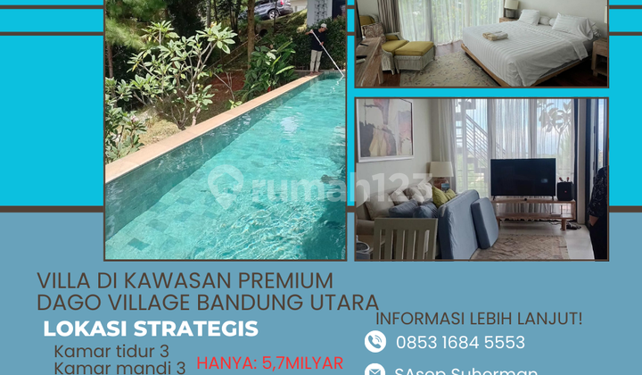 Villa in the Premium Area of Dago Village, North Bandung, Cool and Comfortable