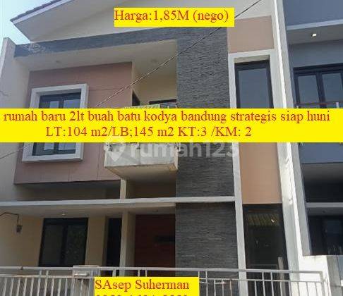 Rumah Baru 2lt Buah Batu Kodya Bandung Strategis Siap Huni Bebas Banjir 1