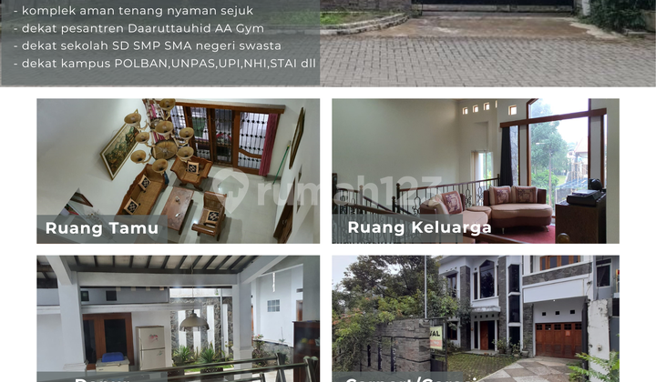 Rumah di Pondok Hijau Gegerkalong Bandung Asri Nyaman Aman Bebas Banjir