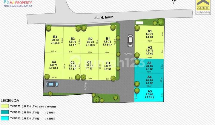 rumah di jati asih kota bekasi 2 lantai bebas banjir strategis