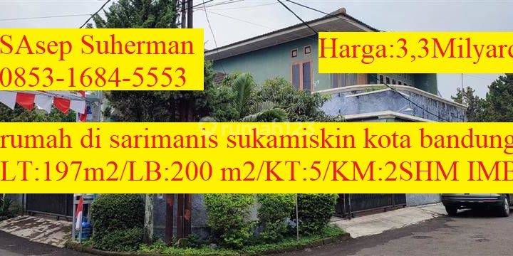 Rumah di Sarimanis Sukamiskin Kota Bandung Strategis Bebas Banjir Siap Huni 1