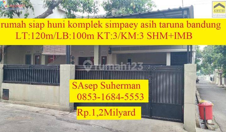 Rumah Siap Huni Komplek Simpay Asih Taruna Bandung Bebas Nobanjr  1