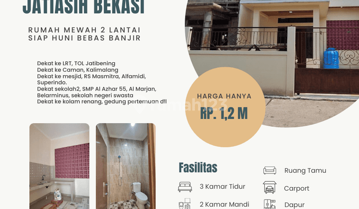 rumah jatikramat jatiasih bekasi siap huni no banjir aman nyaman 1