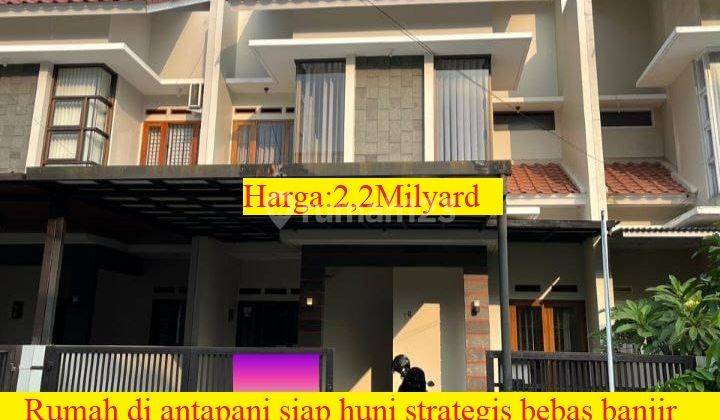 Rumah 2lantai di Antapani Bandungsiap Huni Strategis Bebas Banjir 1