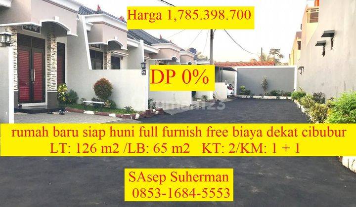 Rumah Baru Siaphuni Full Furnish Free Biaya Dekat Cibuburnobanjir 1