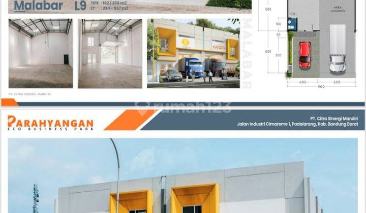 Dijual Gudang Parahyangan Eco Business Park Pergudangan Modern 2