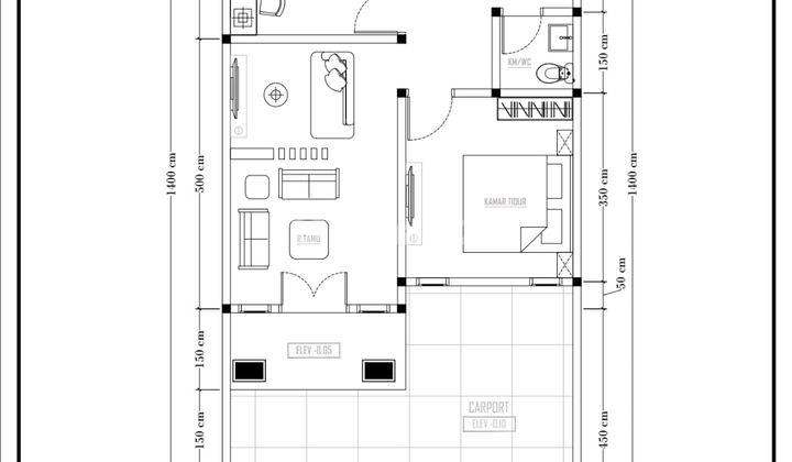 Rumah Cantik Cluster Telu Bilal Daerah Bhayangkara 2