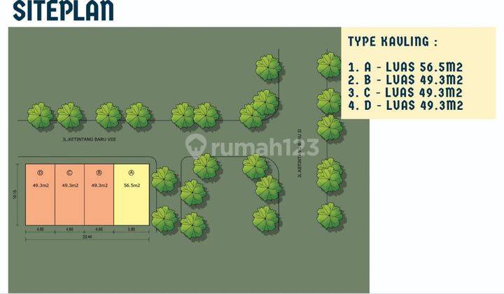 Rumah 2 Lantai SHM di Ketintang Baru, Surabaya 2