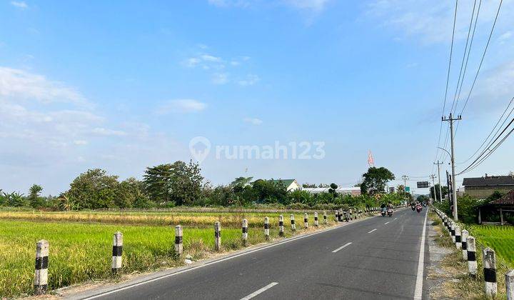 Dijual Tanah Strategis Tepi Jalan Aspal, 125m2, SHMP, Jl. Godean 1