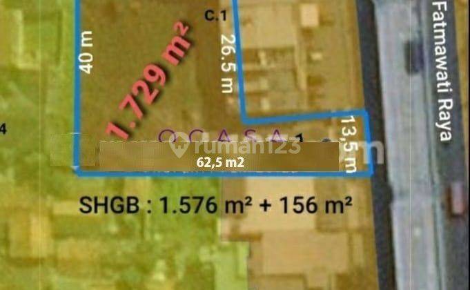 Kavling Komersil Lokasi Strategis Di Fatmawati Cilandak 1