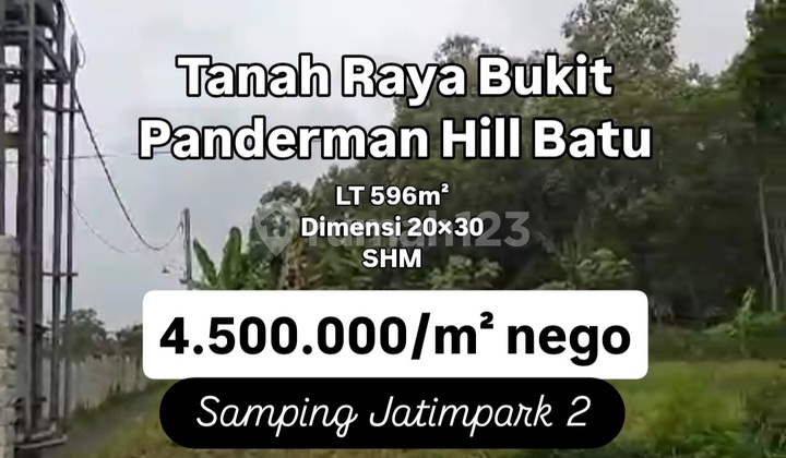 Tanah Nol Jalan Raya Bukit Panderman Hill Batu Dkt Jatimpark[693]