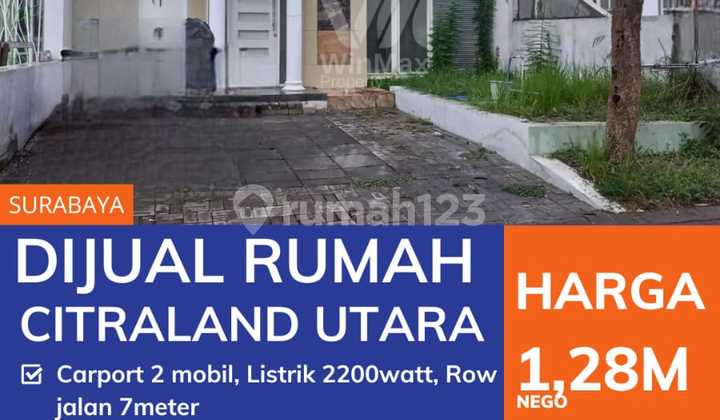 Rumah 1 Lantai Minimalis Citraland Cluster Bukit Palma Blk E[675]