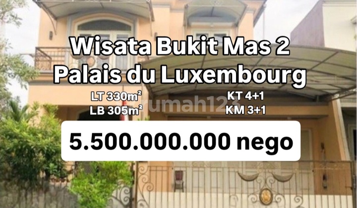 Rumah 2 Lantai Wisata Bukit Mas 2 Cltsr Palais Du Luxembourg[699]