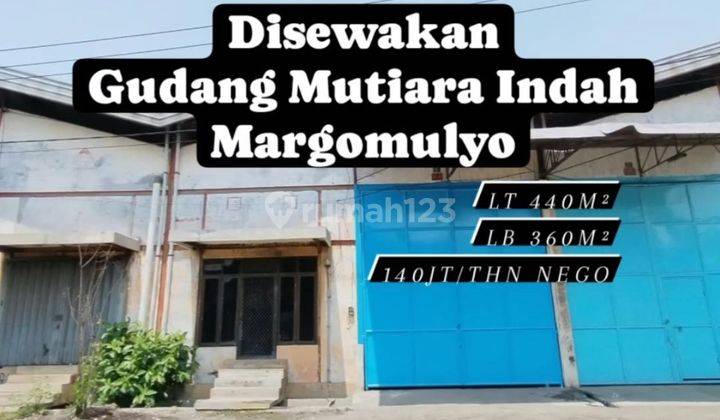 Disewakan Gudang Mutiara Indah Margomulyo Surabaya Ramai [148] 1