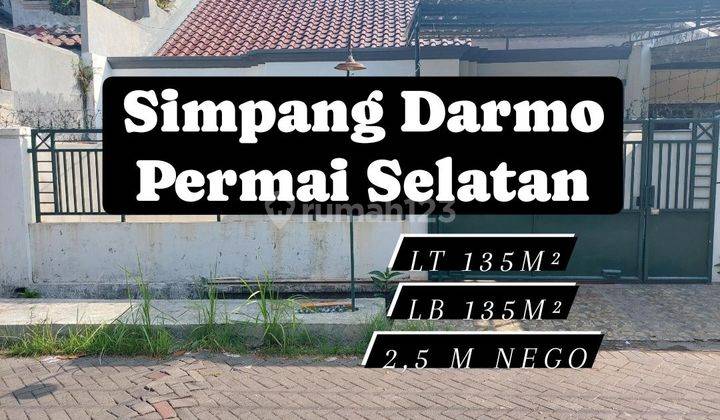 Rumah Simpang Darmo Permai Selatan dkt Papaya Surabaya Barat [66] 1