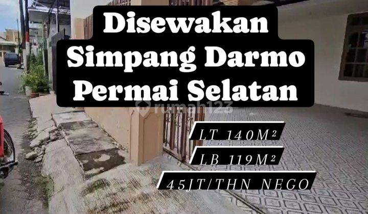 Disewakan Rumah Simpang Darmo Permai Selatan Strategis [63] 1