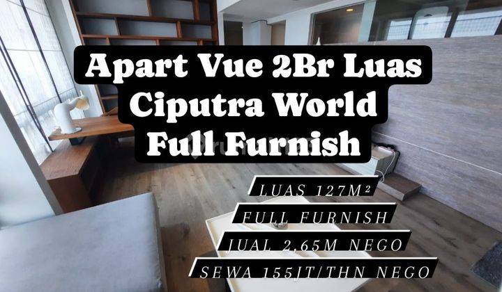 MURAH APARTEMEN VUE CIPUTRA WORLD 2BR LUAS FULL FURNISH SBY [20] 1