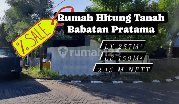 Rumah Hitung Tanah Babatan Pratama Wiyung dpn RS Sejahtera [28]