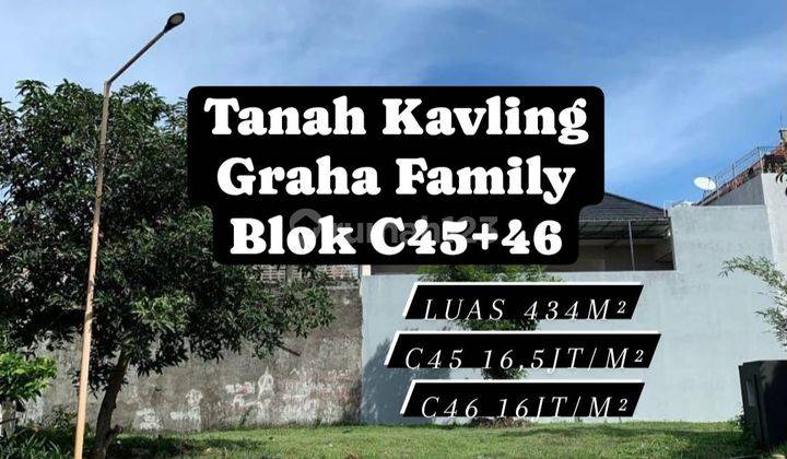 Murah Tanah Kavling Graha Family Blok C Kuldesak Surabaya [156] 1