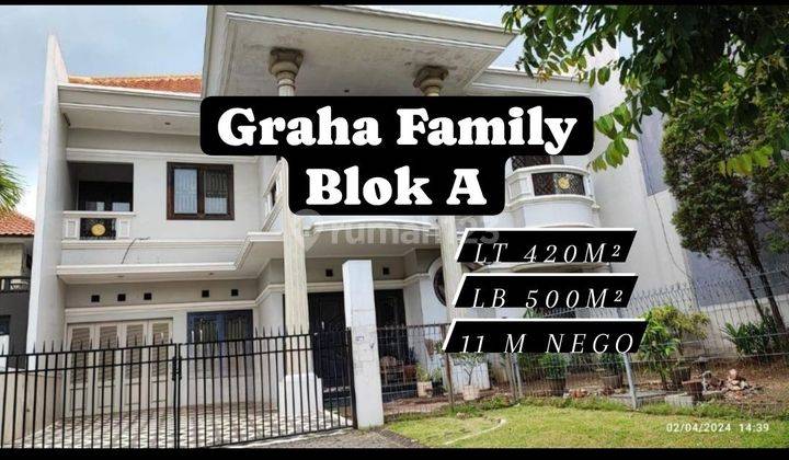 Rumah Mewah 2 Lantai Graha Family Blok A Surabaya Barat [157] 1