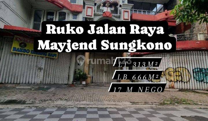 Ruko 3 Lantai Jalan Raya Mayjend Sungkono Lokasi Strategis [167] 1