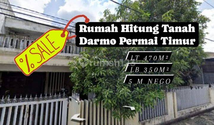 Rumah HITUNG TANAH Darmo Permai Timur Surabaya Barat [196]
 2