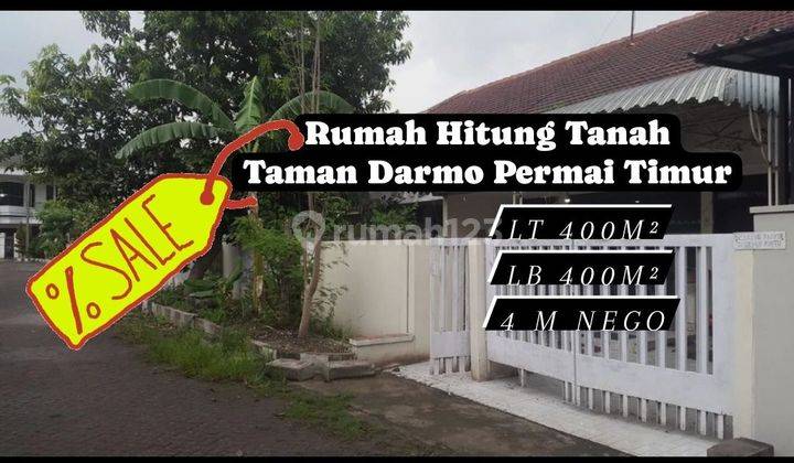 RUMAH HITUNG TANAH TAMAN DARMO PERMAI TIMUR SURABAYA BARAT [197] 1