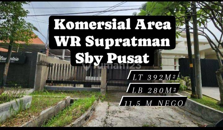 Rumah Komersial Area di WR Supratman Surabaya Pusat Ramai [235] 1