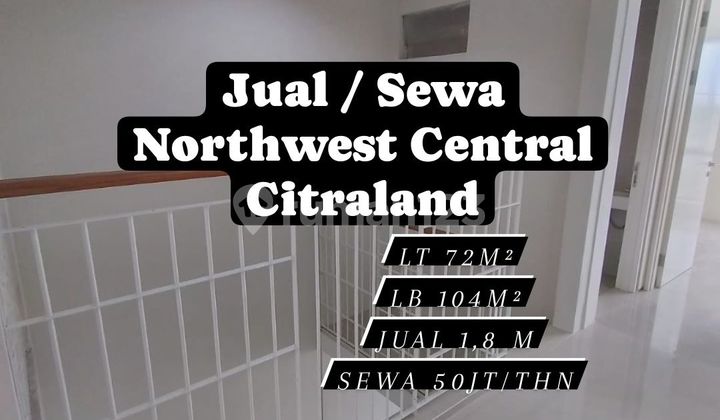 DIJUAL / DISEWA RUMAH BARU GRESS NORTHWEST CENTRAL CITRALAND[239]