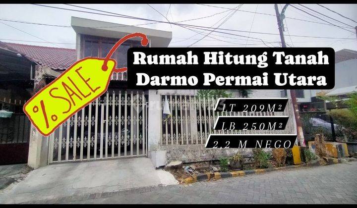 Rumah Hitung Tanah Darmo Permai Utara Dkt Graha, Pakuwon [271] 1