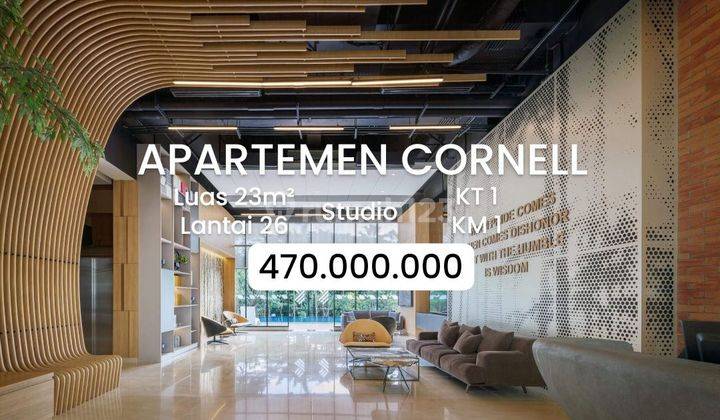 JUAL RUGI APARTEMEN CORNELL STUDIO dkt UNIVERSITAS CIPUTRA [310]
 1