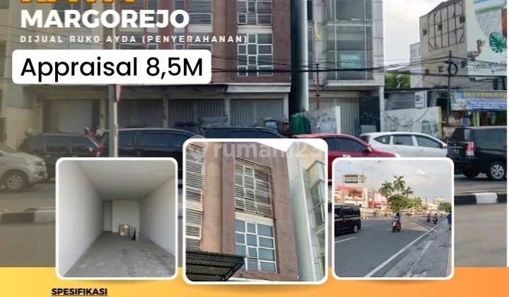 Murah Dibawah Appraisal Ruko 3 Lantai Raya Margorejo Sby [313]
 1