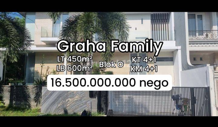 Rumah Mewah Graha Family Blok O Ada Pool Pakuwon, Citraland [371] 1