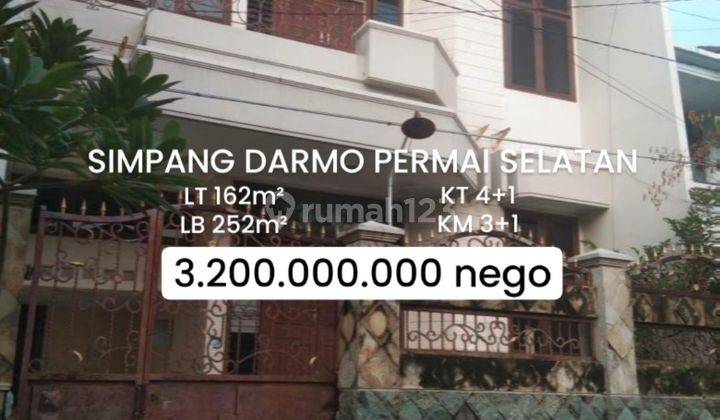 Rumah 2 Lantai Simpang Darmo Permai Selatan dkt Papaya [377] 1