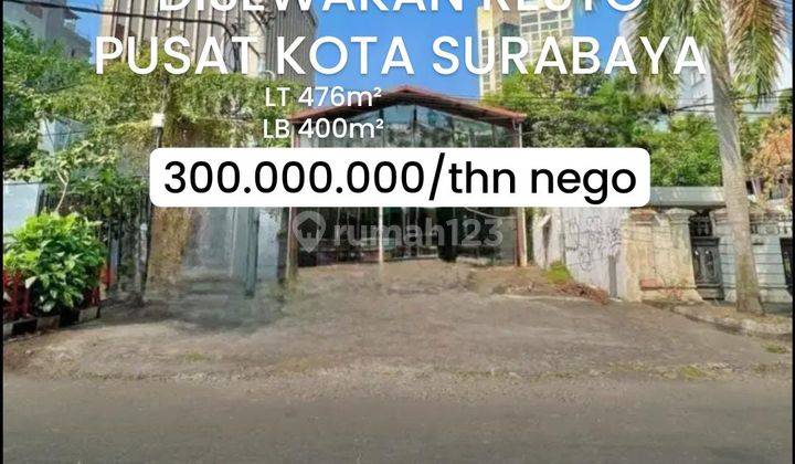 Disewakan Murah Bangunan Ex Resto Pusat Kota Surabaya [379] 1