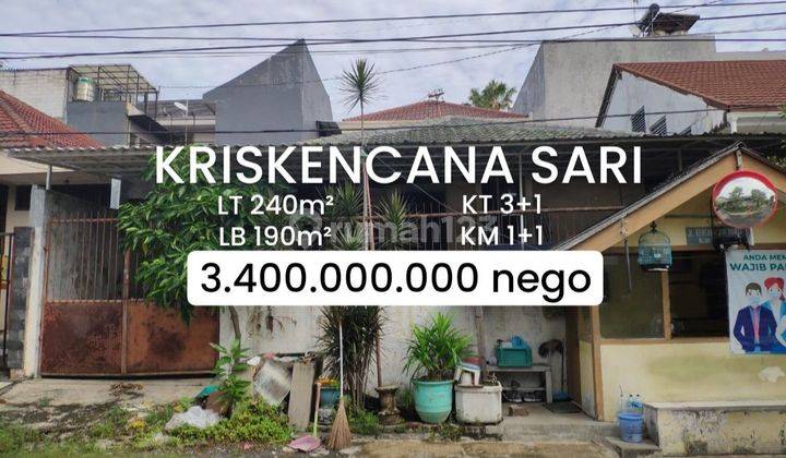 Rumah Hitung Tamah Kriskencana Sari Barat Dkt Ciputra World [381] 1