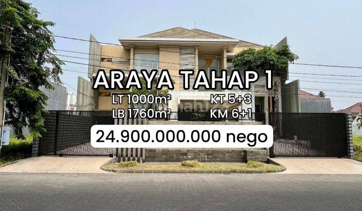 Termurah Rumah Mewah Araya Tahap 1 bukan Graha, Pakuwon [382] 1