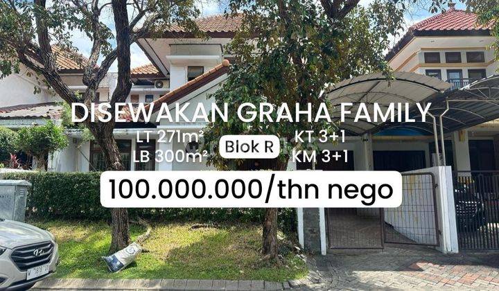 Disewakan Rumah Graha Family Blok R Surabaya Dkt Pakuwon [428] 1