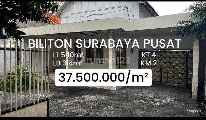 Rumah Hitung Tanah Jalan Biliton Pusat Kota Surabaya Ramai [442] 1