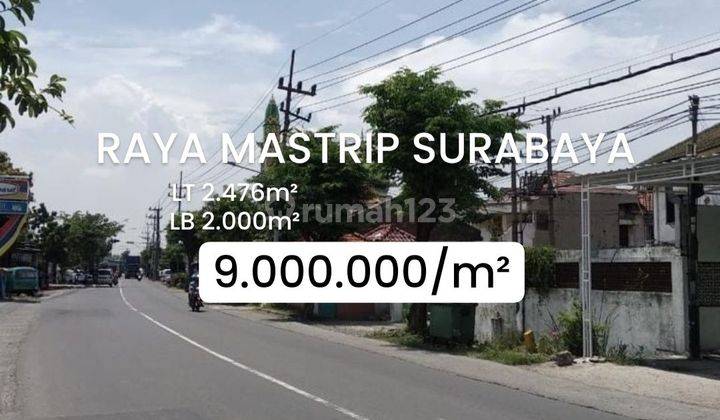 Rumah Hitung Tanah Nol Jalan Raya Mastrip Surabaya Selatan [443] 1