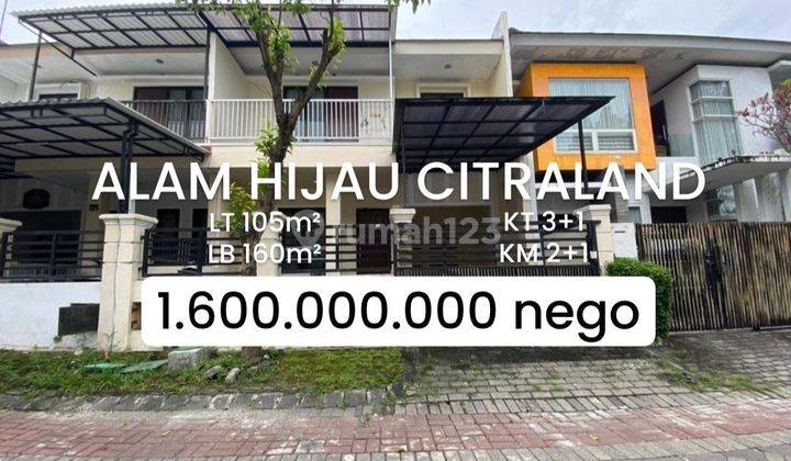 Rumah 2 Lantai Minimalis Alam Hijau Citraland (kunci Ready)[456]
 1