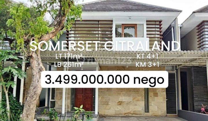 Rumah 2 Lantai Siap Huni Somerset Citraland Dkt Pakuwon [467] 1